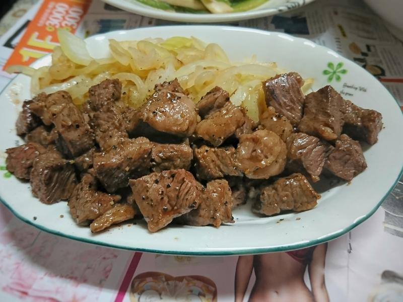 黑胡椒骰子牛的做法